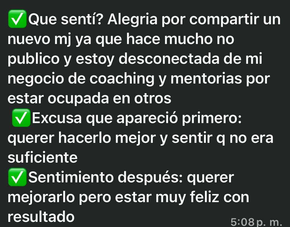 Mensaje de una participante del reto Activa tu Impacto (13)